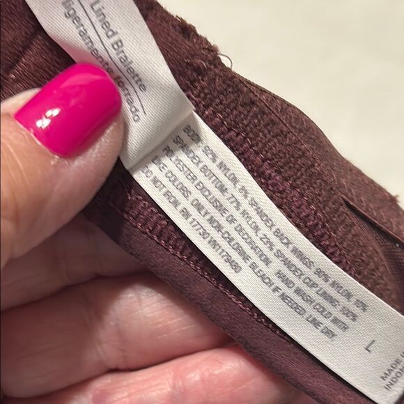 Auden Red Lace Wireless Bralette - Picture 6 of 11